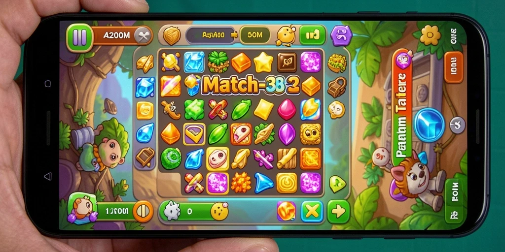Tampilan gameplay A200M yang menarik dan penuh warna.