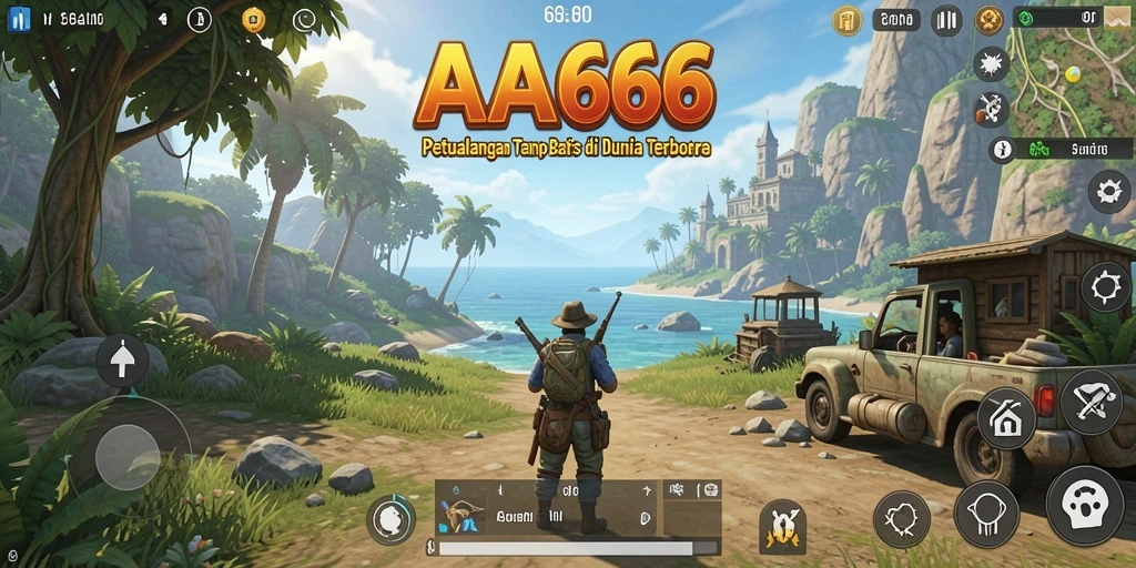 Screenshot gameplay Open World AA666 menampilkan petualangan yang mengasyikkan.