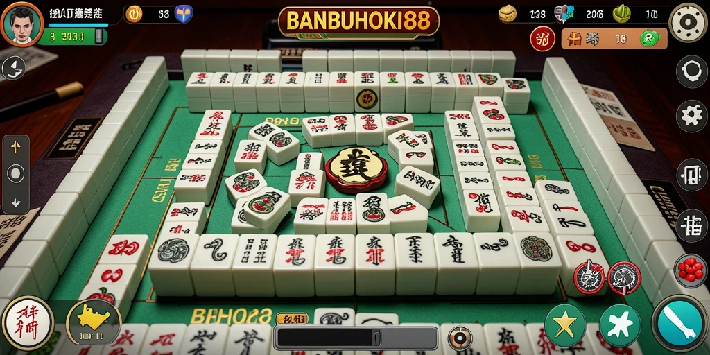 Tampilan menarik dari gameplay BANBUHOKI88 dengan tantangan Mahjong yang seru.