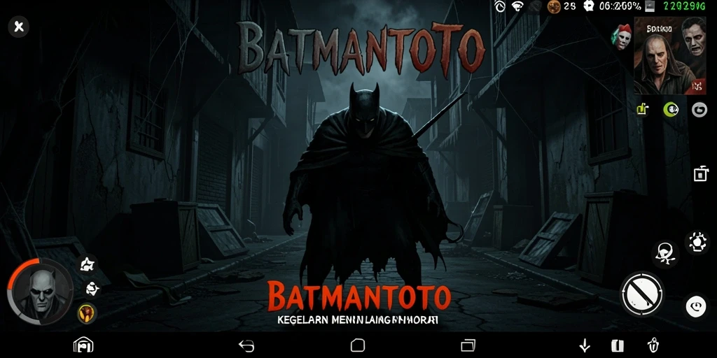 Tampak gameplay mencekam dari BATMANTOTO dengan suasana horor yang menakutkan.