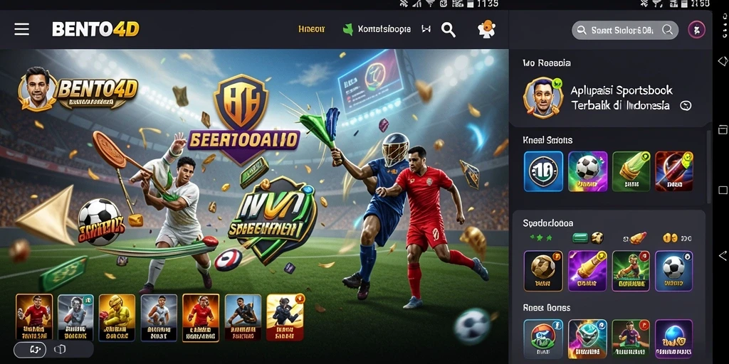 Screenshot BENTO4D menampilkan gameplay seru dan interaktif di Sportsbook.