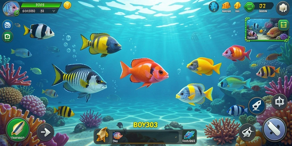 Tampilan screenshot gameplay Tembak Ikan BOY303 yang menarik.