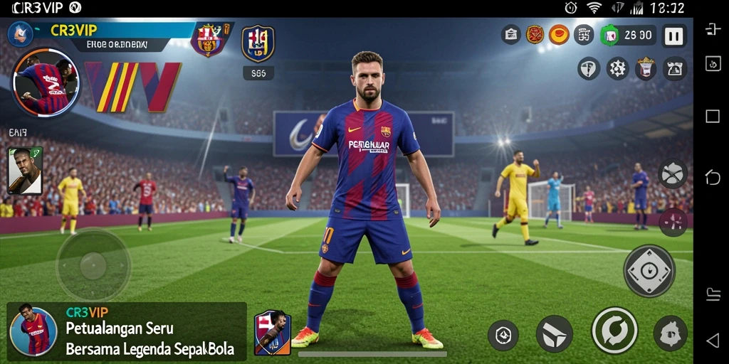 Tampilan gameplay CR7VIP yang mendebarkan dan penuh aksi.