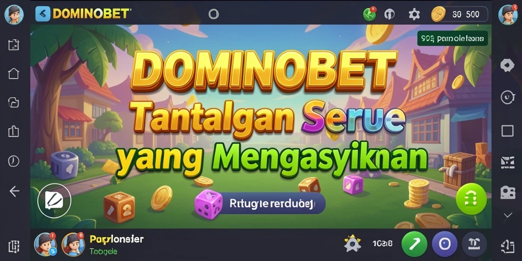 Screenshot utama DOMINOBET menunjukkan gameplay seru dari permainan Puzzle.