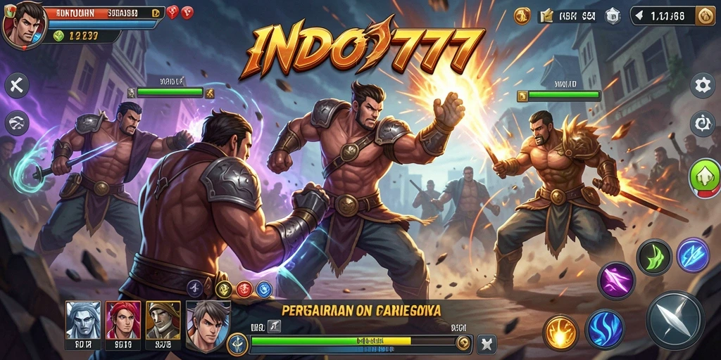 Gameplay seru di INDO777 dengan karakter bertarung unik.