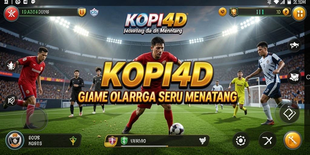 Tampilan gameplay seru KOPI4D dengan suasana olahraga yang mendebarkan.