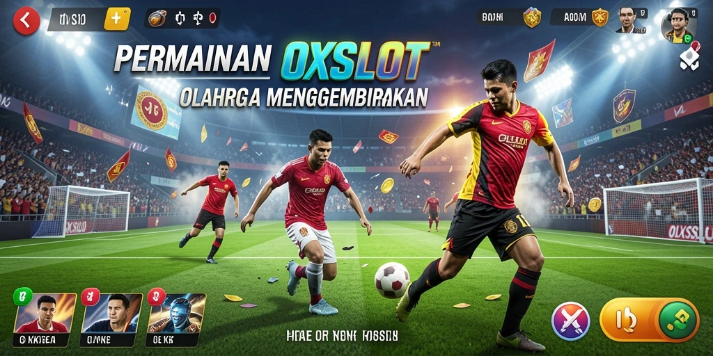 Tampilan utama gameplay OLXSLOT yang menampilkan keseruan olahraga.