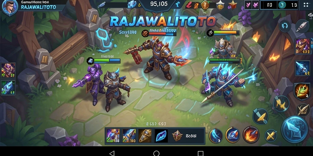 Gameplay MOBA yang seru dan mendebarkan di RAJAWALITOTO.