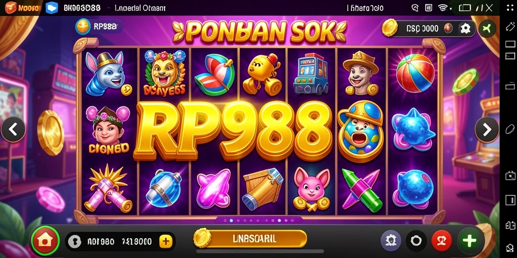 Tampilan menarik dari gameplay Slot RP888 yang seru.