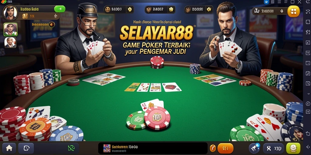 Tangkapan layar gameplay Poker yang menarik di SELAYAR88.