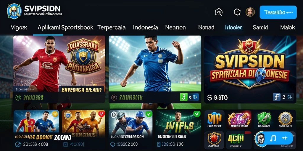 Tampilan menarik dari gameplay aplikasi Sportsbook SVIPSIDN.